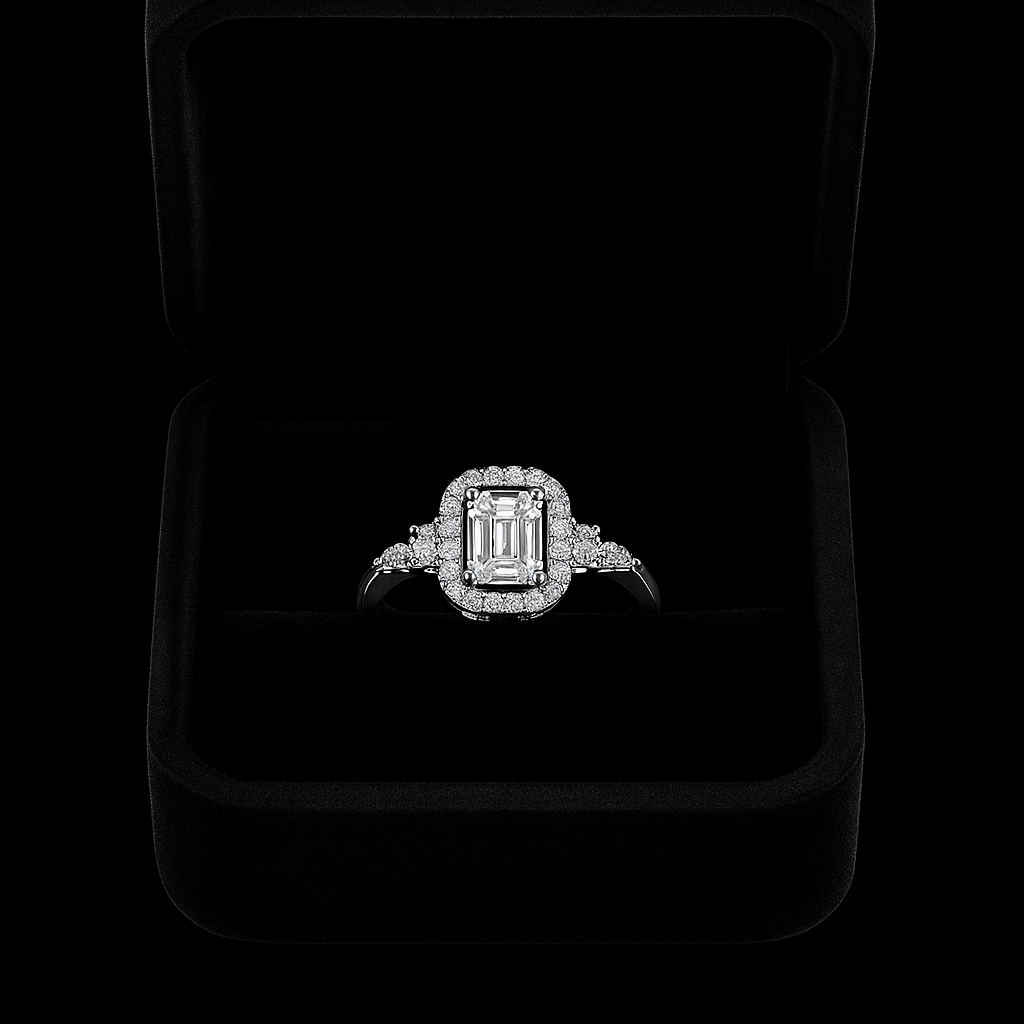 Emerald Cut Diamond Ring