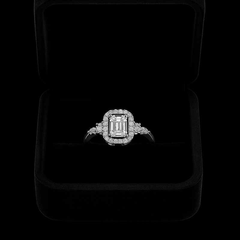 Emerald Cut Diamond Ring