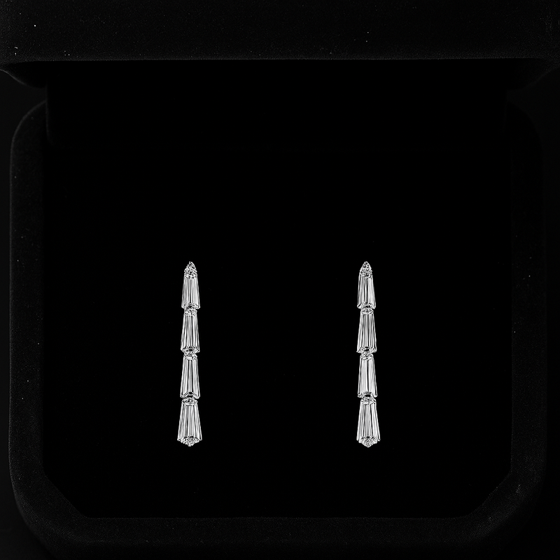 Sword Diamond Earrings