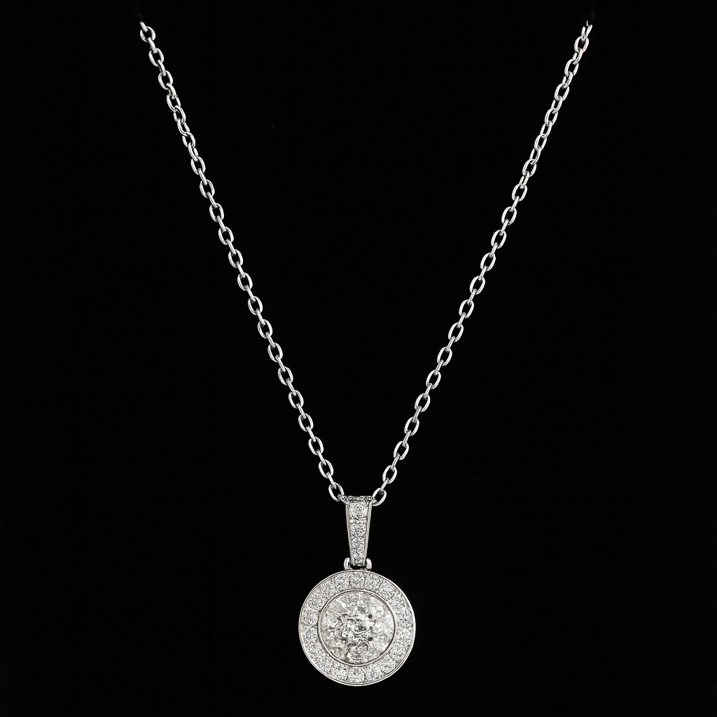 The Round Cut Diamond Necklace