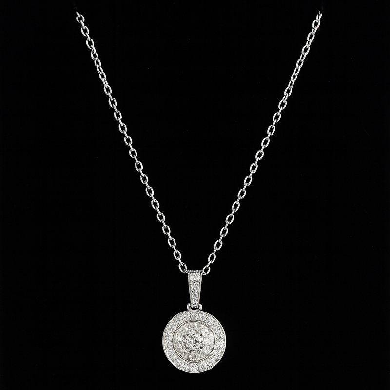 The Round Cut Diamond Necklace