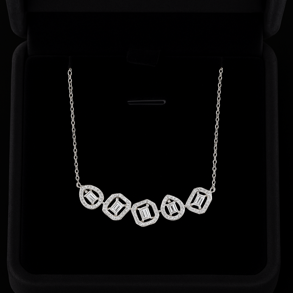 The Pentara Pendant Diamond Necklace