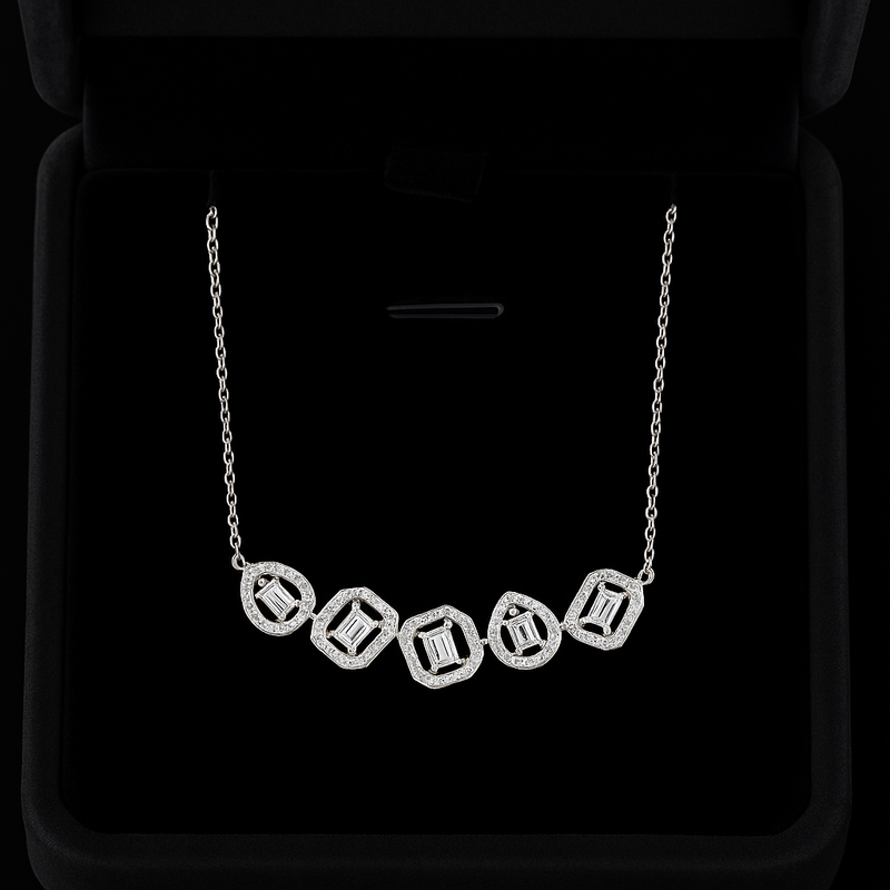 The Pentara Pendant Diamond Necklace