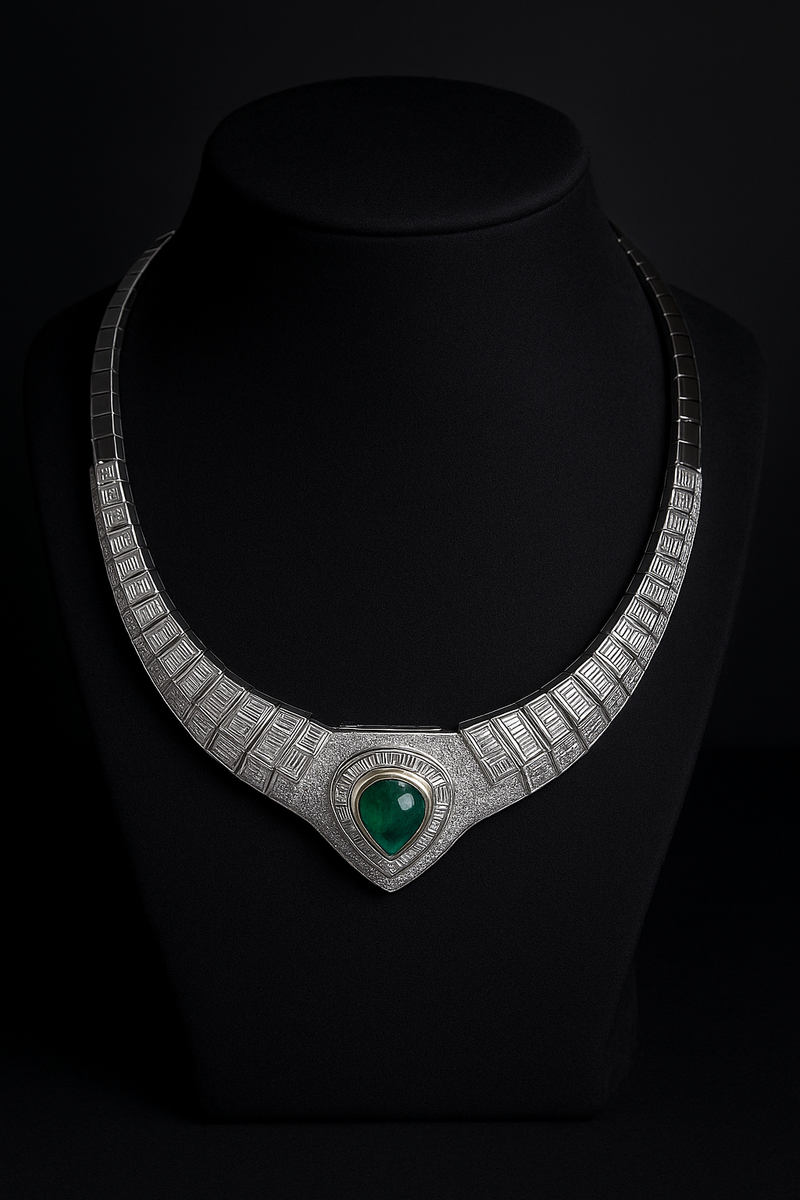 Emerald Diamond Necklace