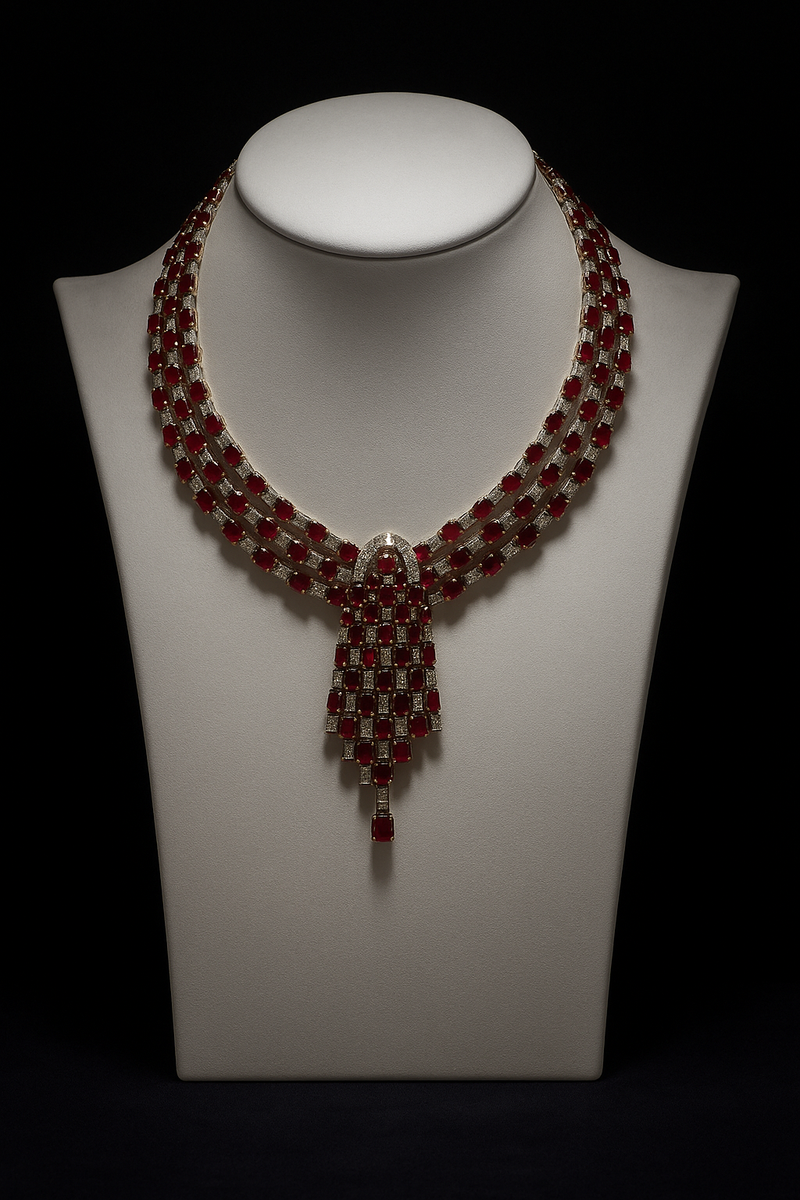 Ruby Diamond Necklace