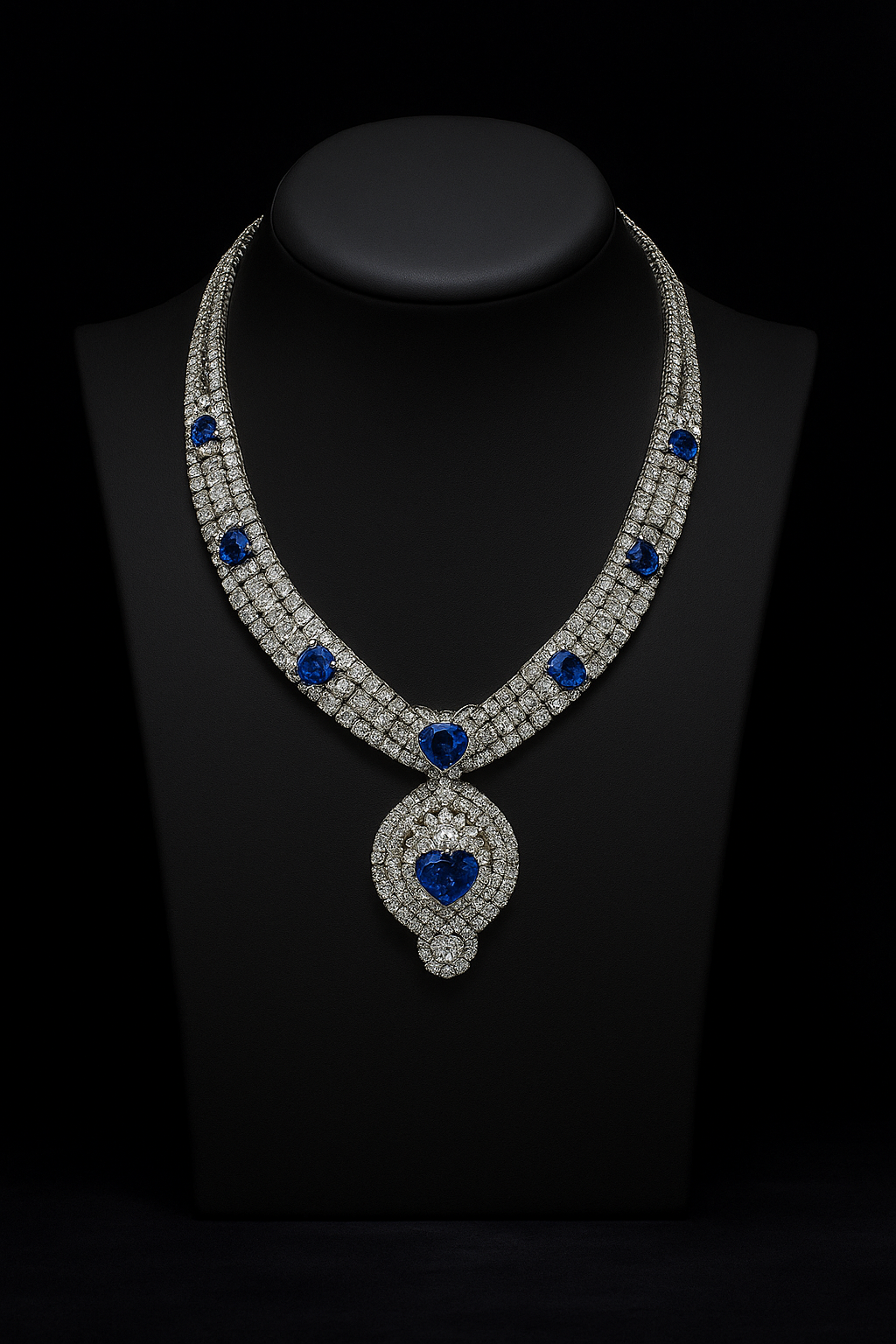 Sapphire Diamond Necklace